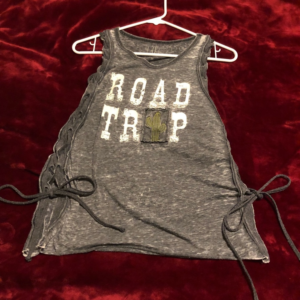 Road Trip cactus top with ties
